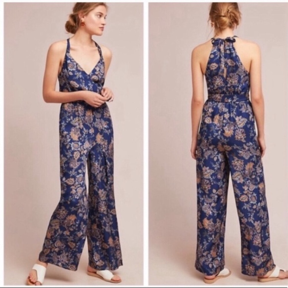 •Anthropologie• Ett Twa Floral Jumpsuit